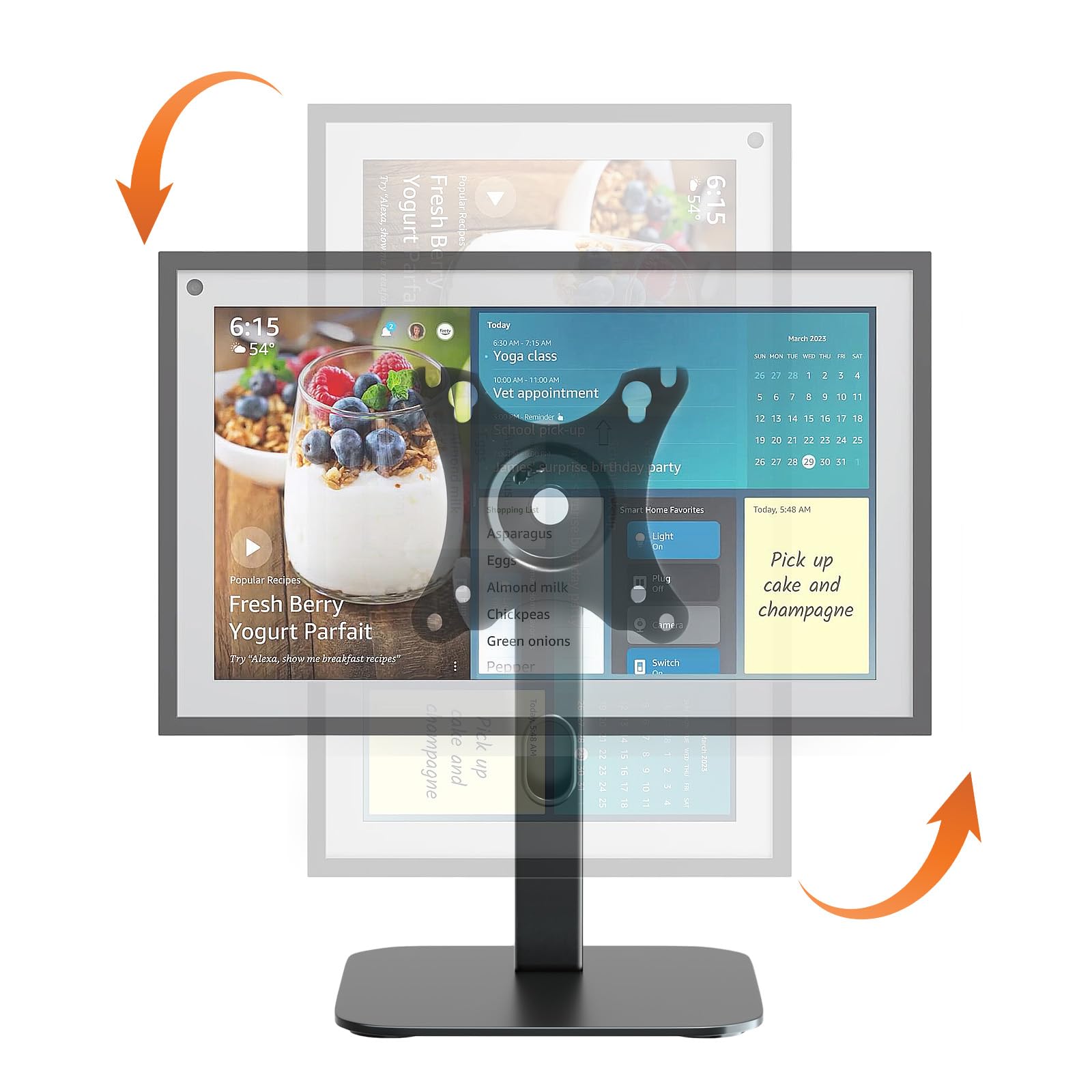Amazon.com: PUTORSEN Echo Show 15 Stand Swivel and Tilt, 360